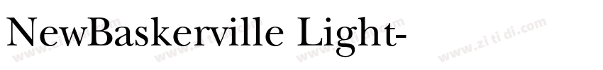 NewBaskerville Light字体转换